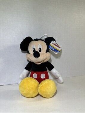 Mickey Mouse Plush Disney Junior 8” NWT Stuffed Animal Toy